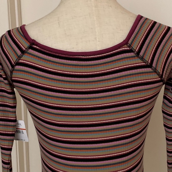 Free People Put A Stripe On It Bodysuit - Picture 4 of 7